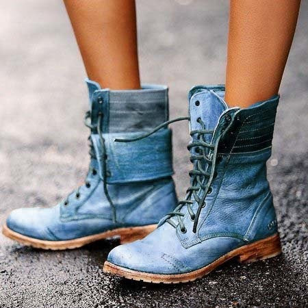 LB | Eleganckie buty z przednim sznurowaniem