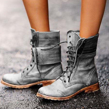 LB | Eleganckie buty z przednim sznurowaniem