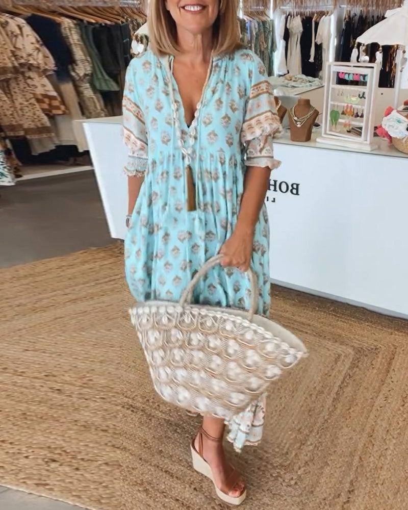 LB | Sukienka maxi w stylu boho