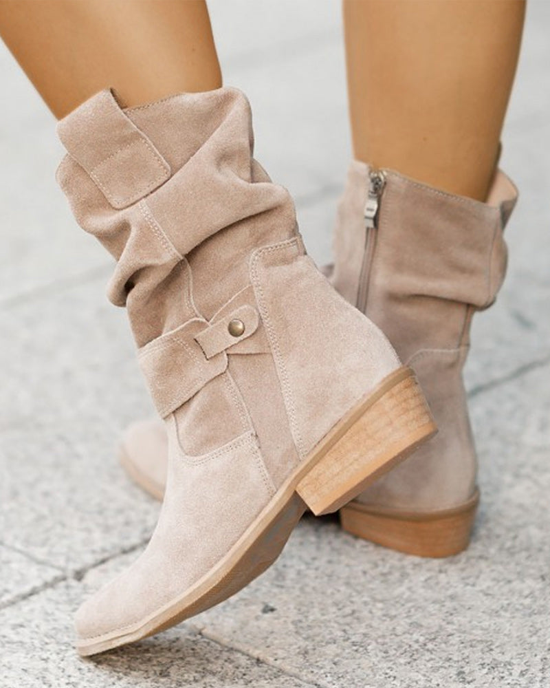 LB | Modne buty na niskim obcasie