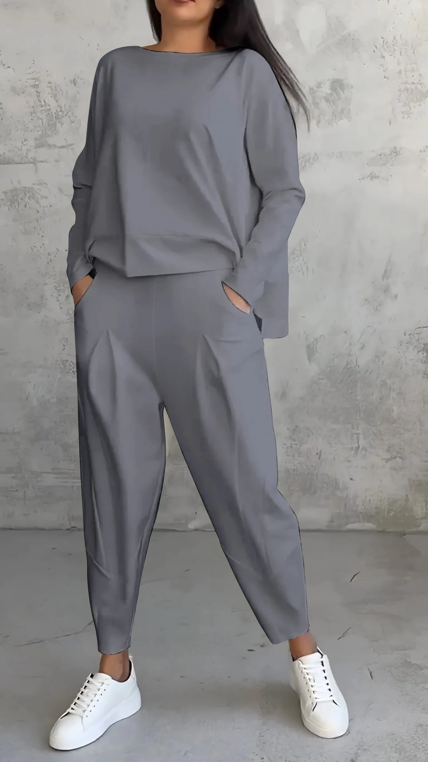 LB | Dwuczęściowy zestaw w swobodnym stylu relaxed fit