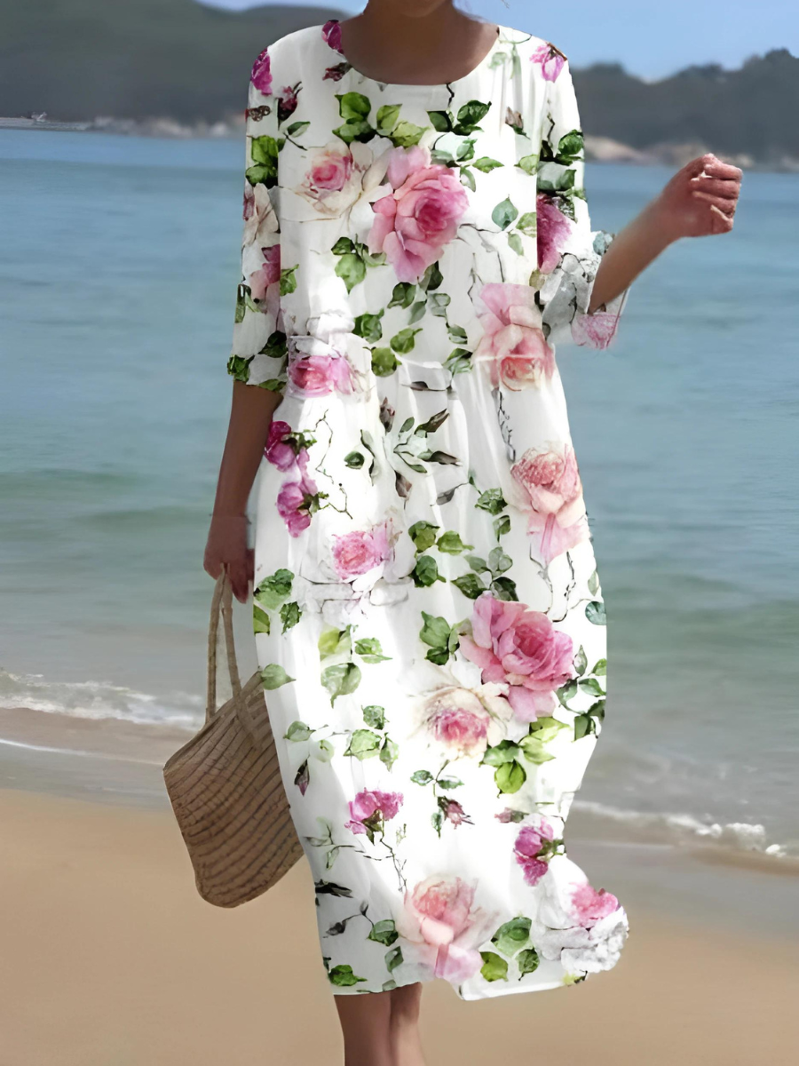 LB | Kwiecista sukienka maxi