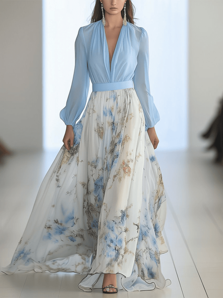 LB | AURORA ���� SKY BLOOM ELEGANCE MAXI DRESS