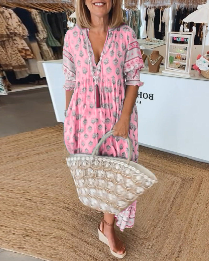 LB | Sukienka maxi w stylu boho