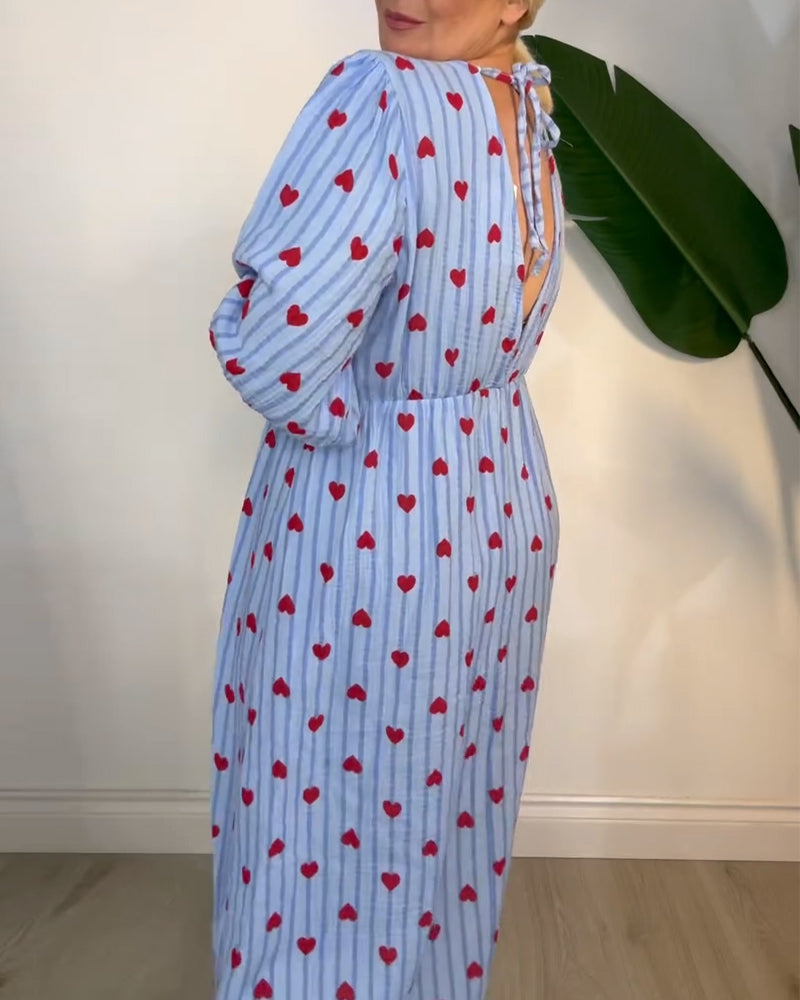 LB | SOPHIA ���� SUKIENKA MAXI SWEET HEART FLOW
