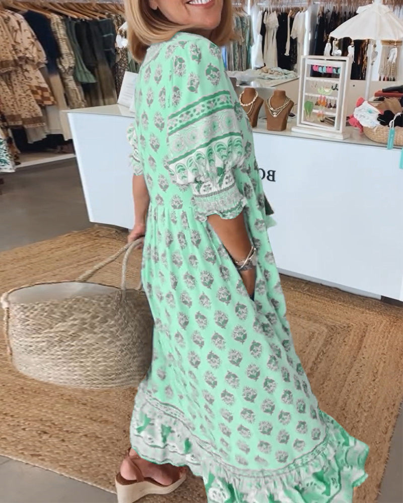 LB | Sukienka maxi w stylu boho