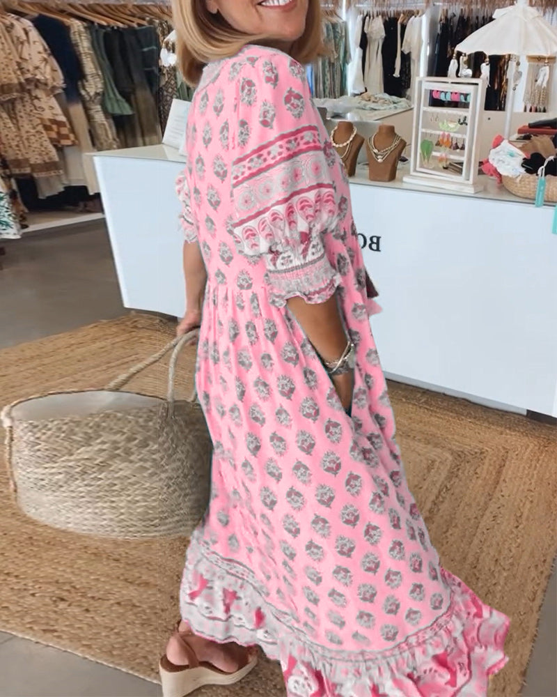 LB | Sukienka maxi w stylu boho