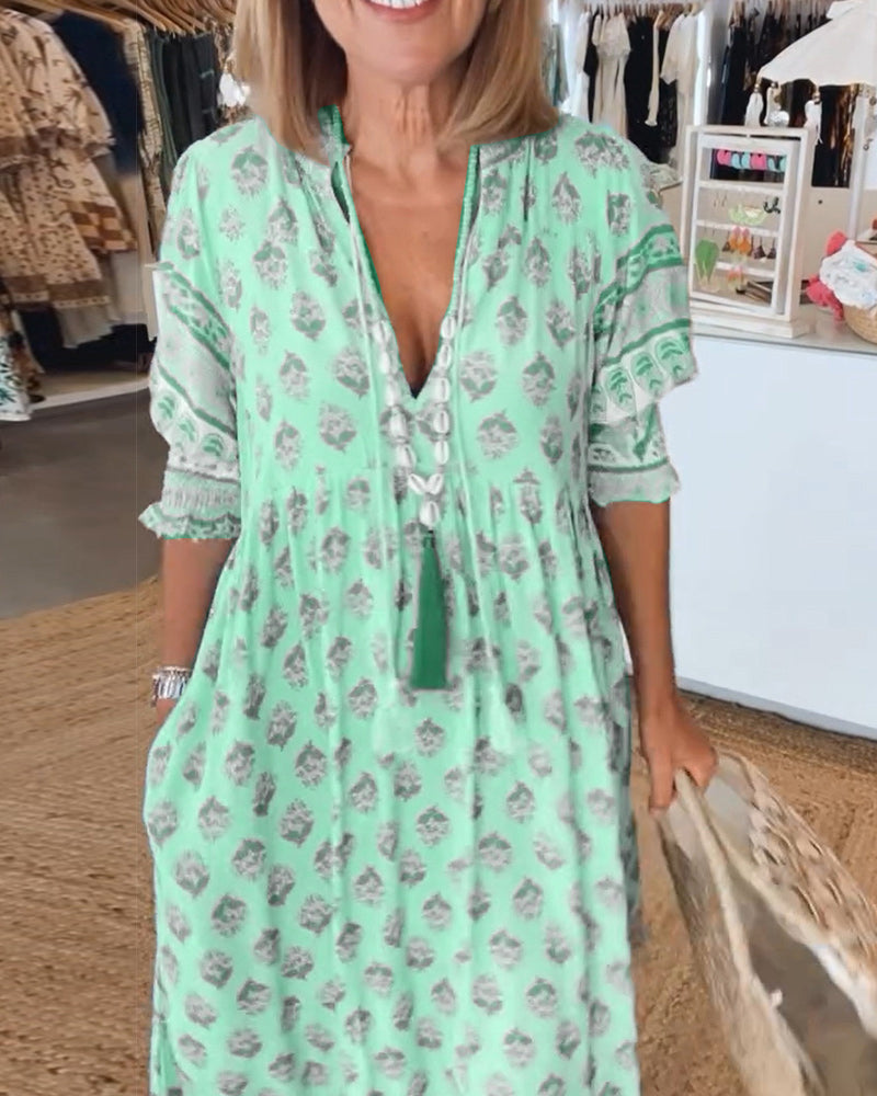 LB | Sukienka maxi w stylu boho