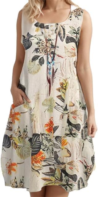 LB | Kwiecista bawełniana sukienka midi w stylu vintage