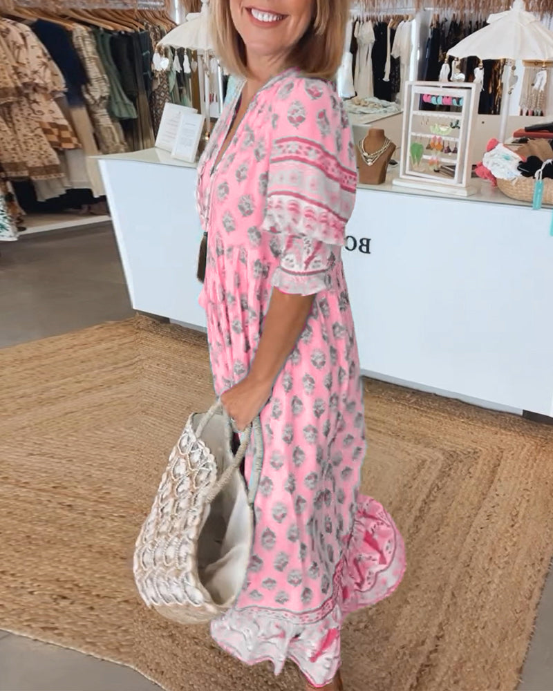 LB | Sukienka maxi w stylu boho