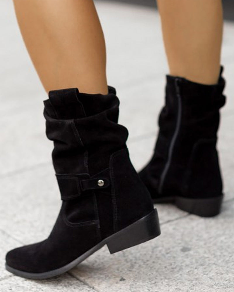 LB | Modne buty na niskim obcasie