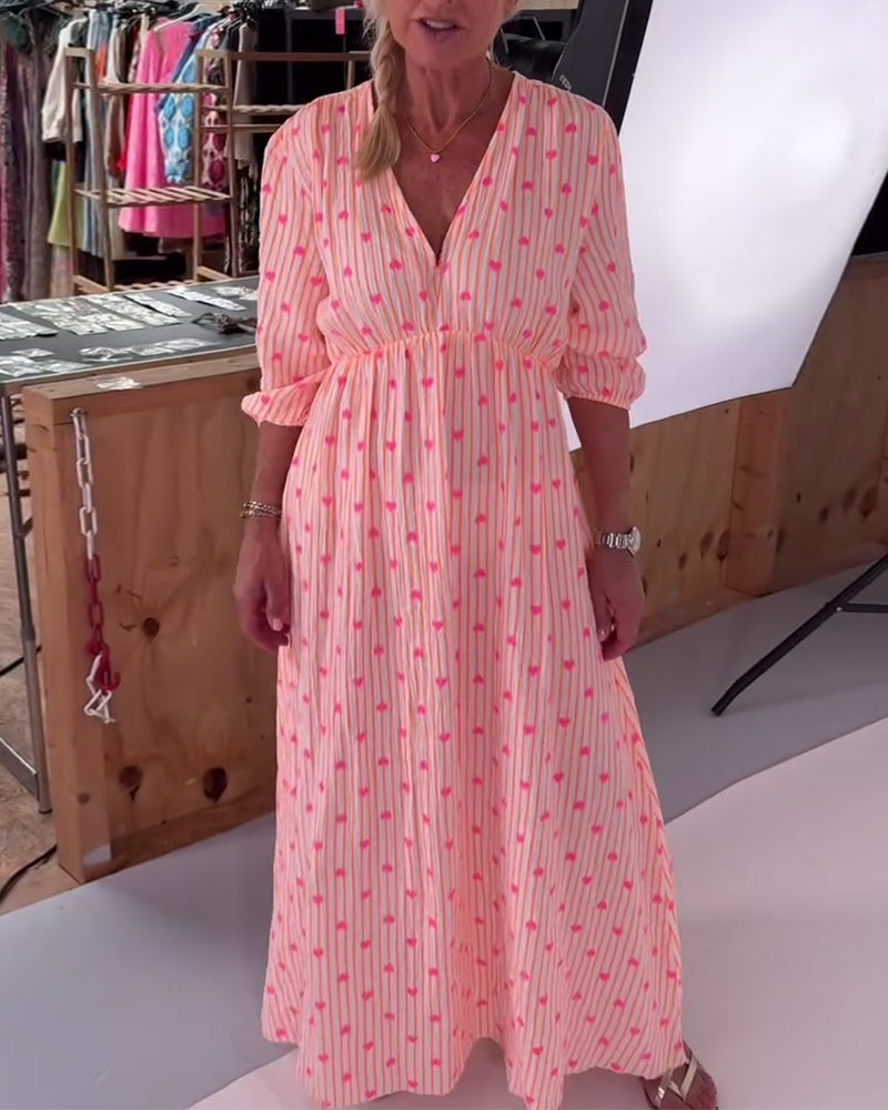 LB | SOPHIA ���� SUKIENKA MAXI SWEET HEART FLOW