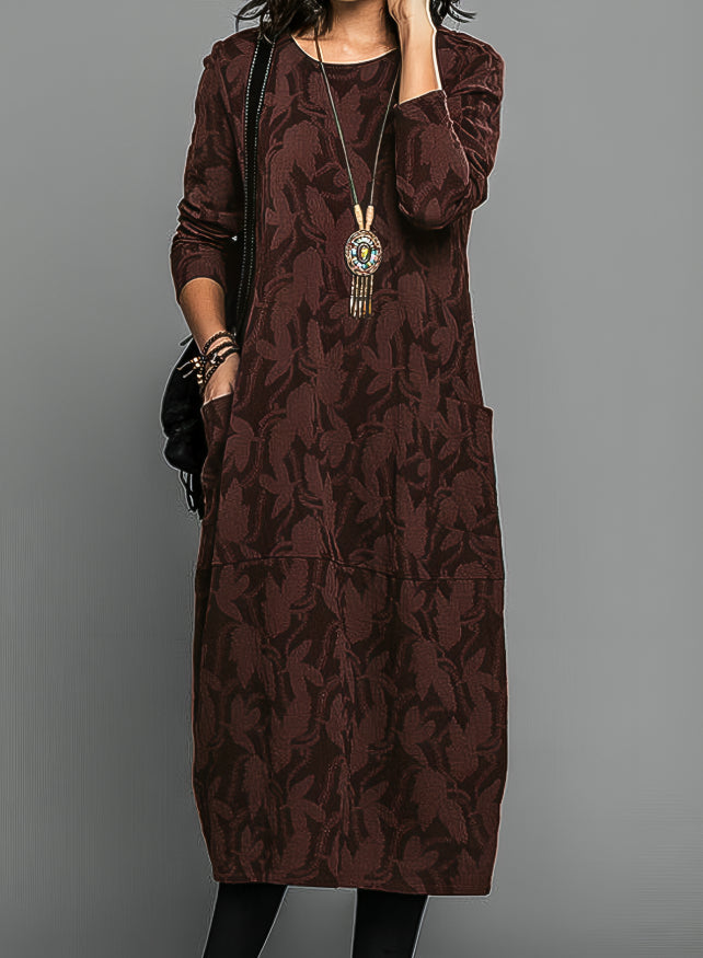 LB | Elegancka sukienka midi w kwiaty
