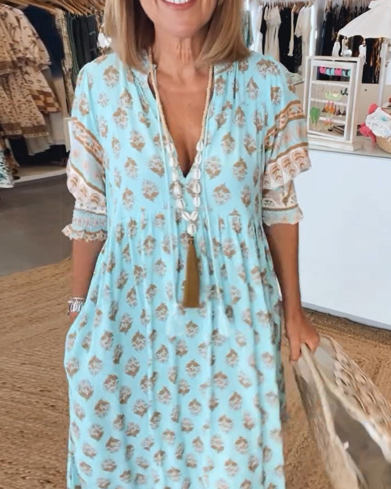 LB | Sukienka maxi w stylu boho