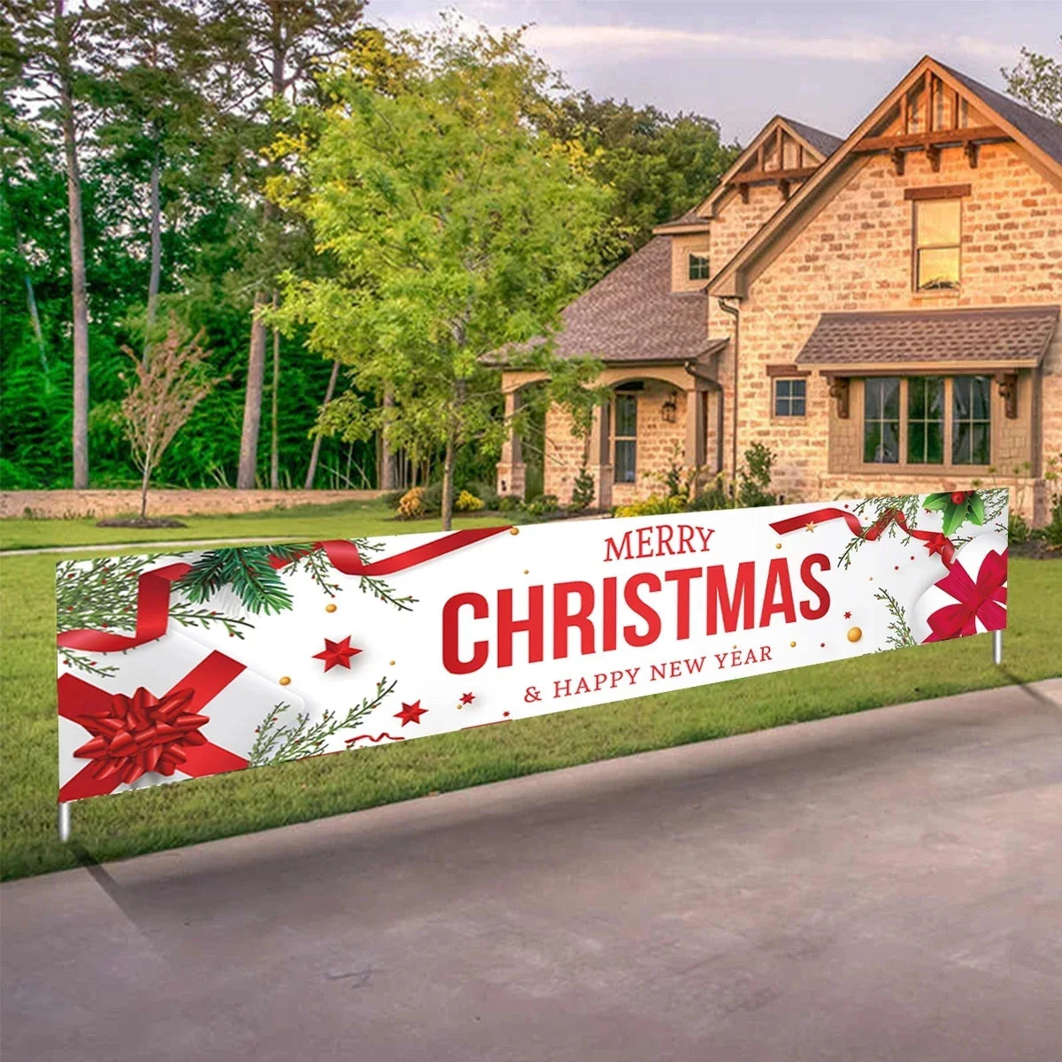 BannerGreetings | Vánoční venkovní bannerová vlajka