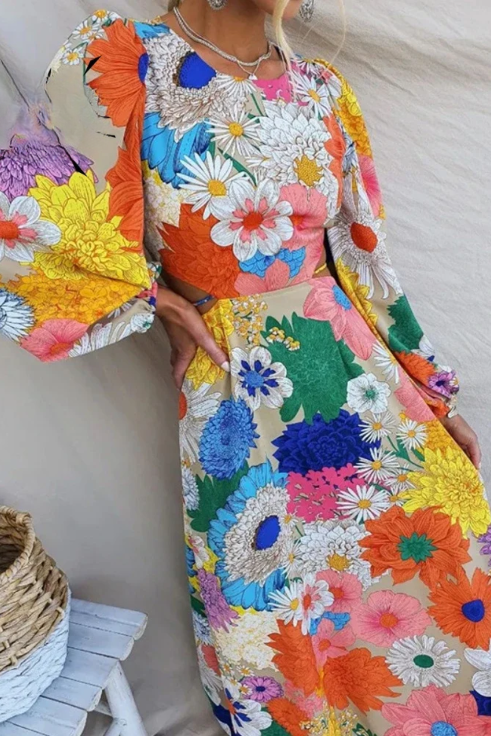 LB | DAISY ���� SUNBURST BLOOM MAXI DRESS