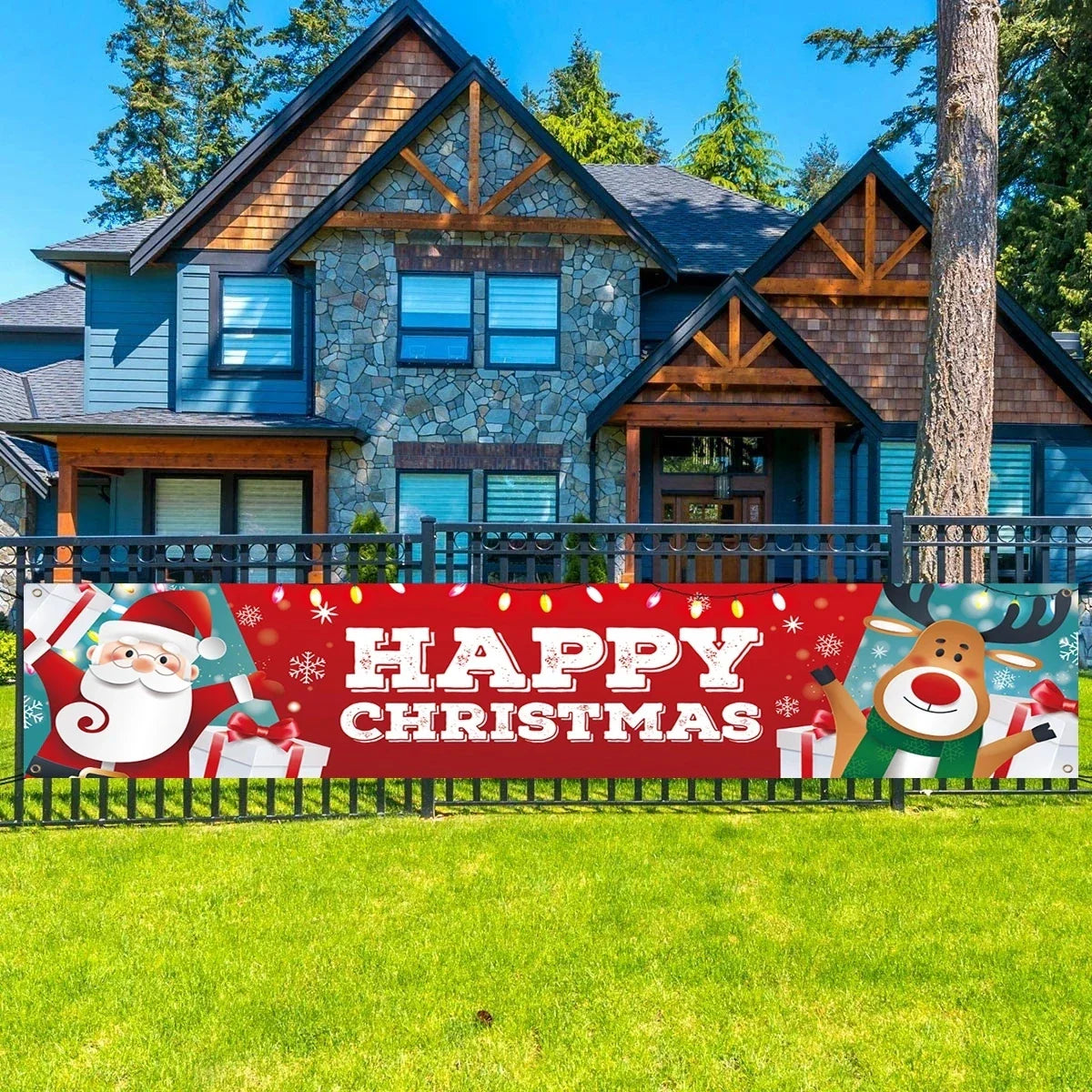 BannerGreetings | Vánoční venkovní bannerová vlajka