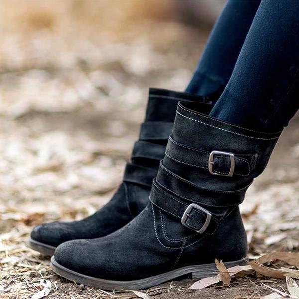 LB | Solidne buty za kostkę z klamrą