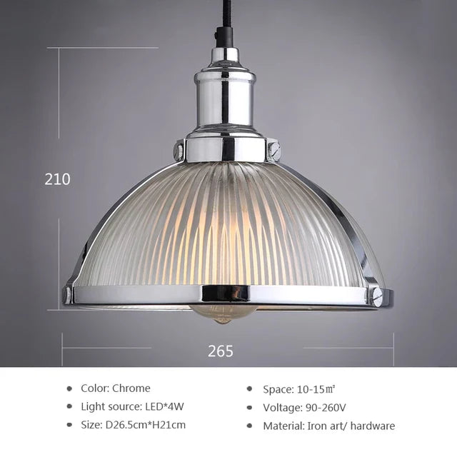 LEDGlass - Moderní skleněná závěsná lampa Led