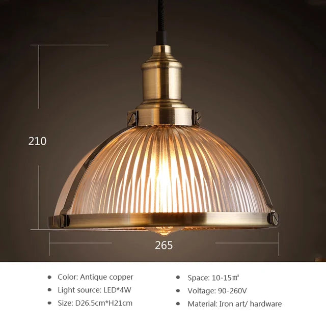 LEDGlass - Moderní skleněná závěsná lampa Led