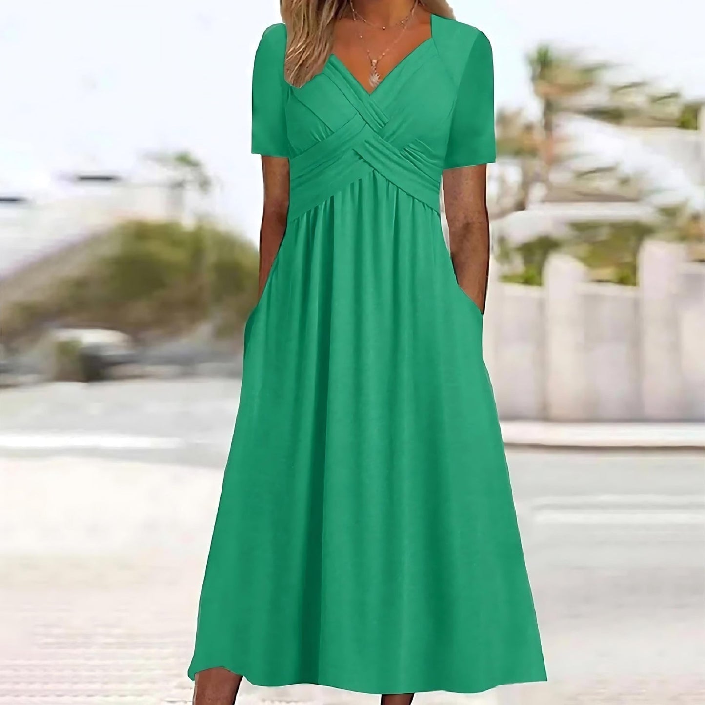 LB | Elegancka sukienka midi