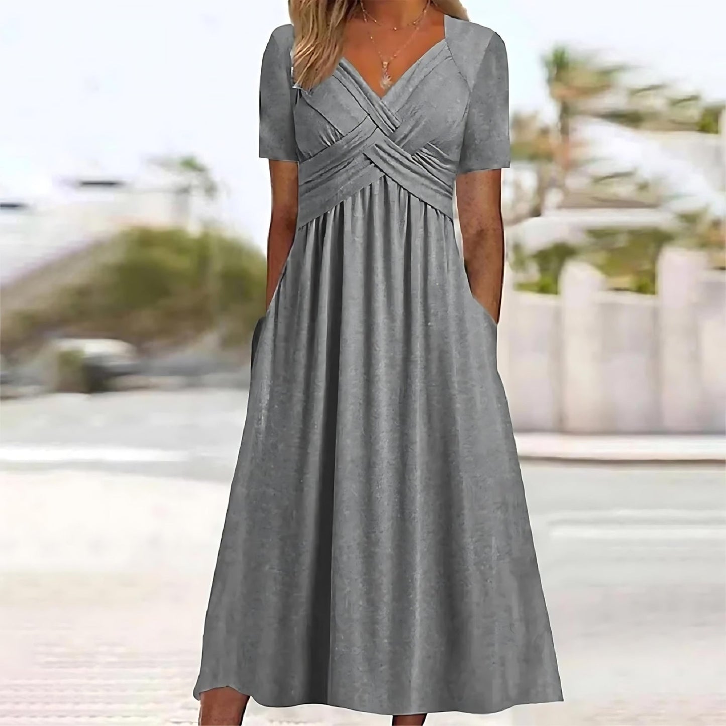 LB | Elegancka sukienka midi