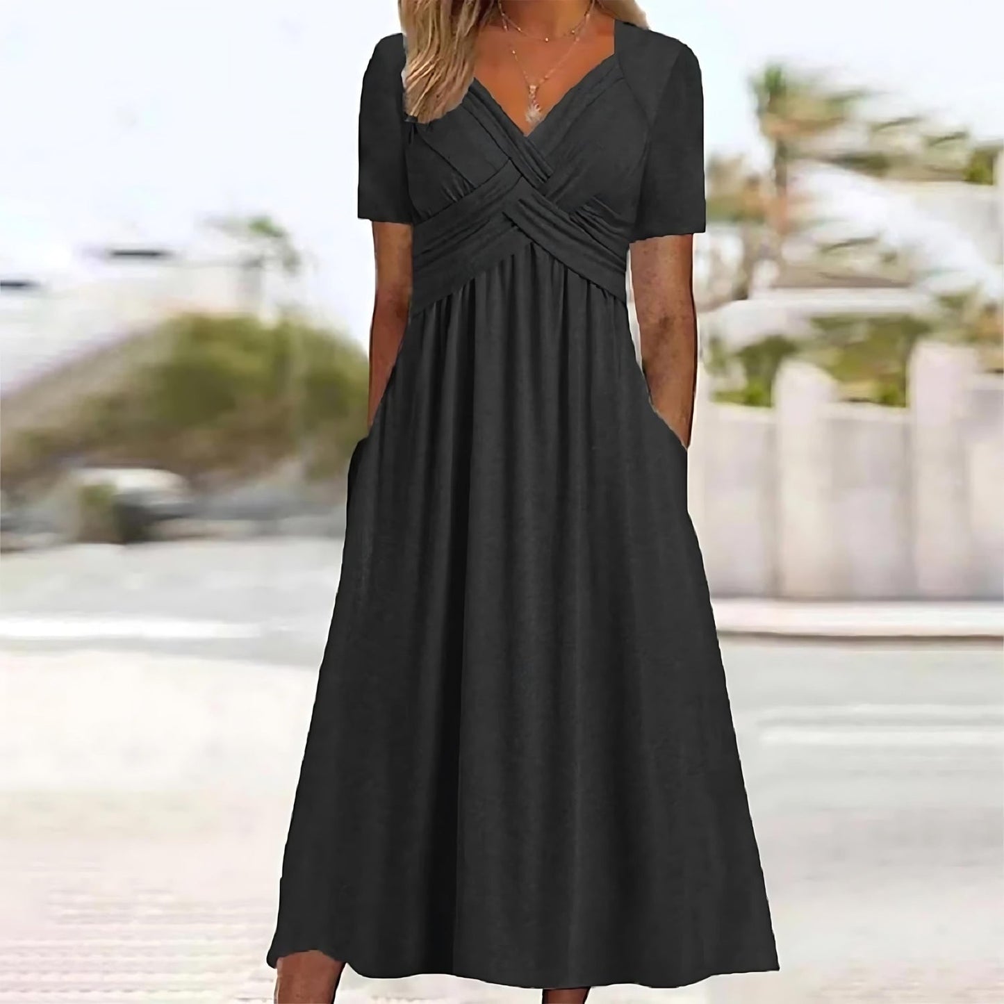 LB | Elegancka sukienka midi