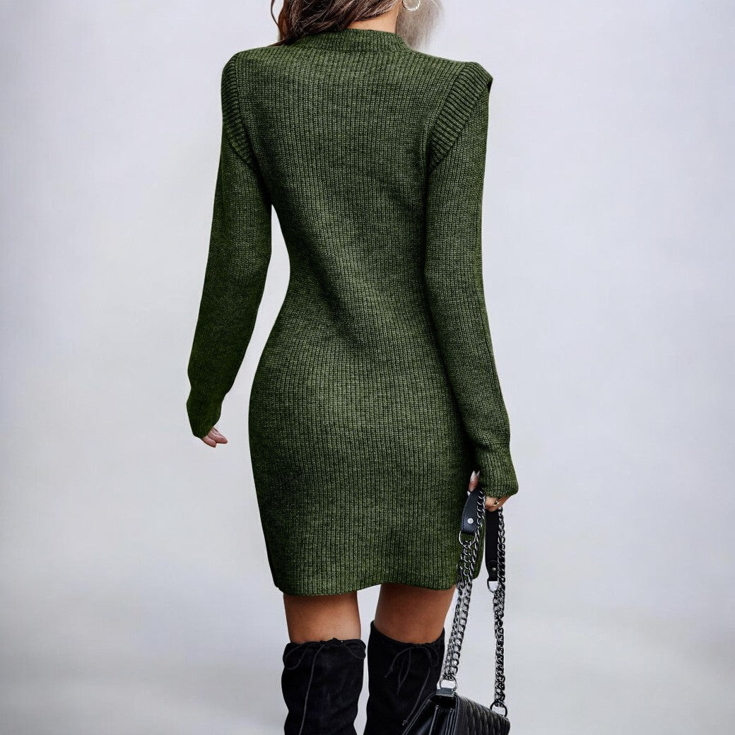 LB | Elegancka sukienka z dzianiny