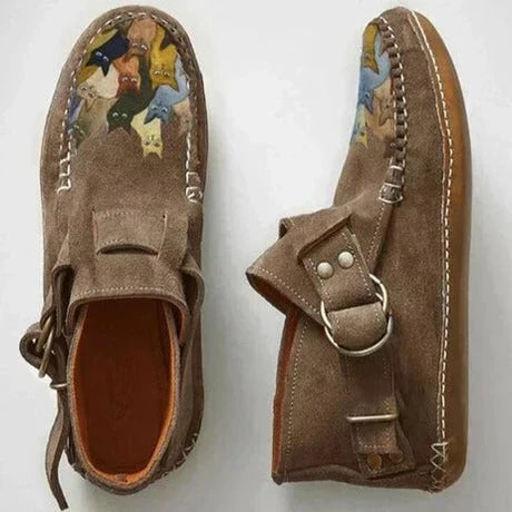 LB | Stylowe buty do kostki z klamrą