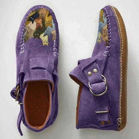 LB | Stylowe buty do kostki z klamrą