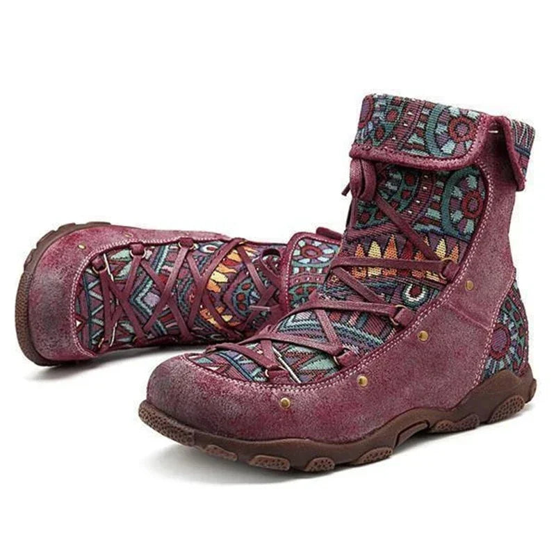 LB | Sznurowane botki boho