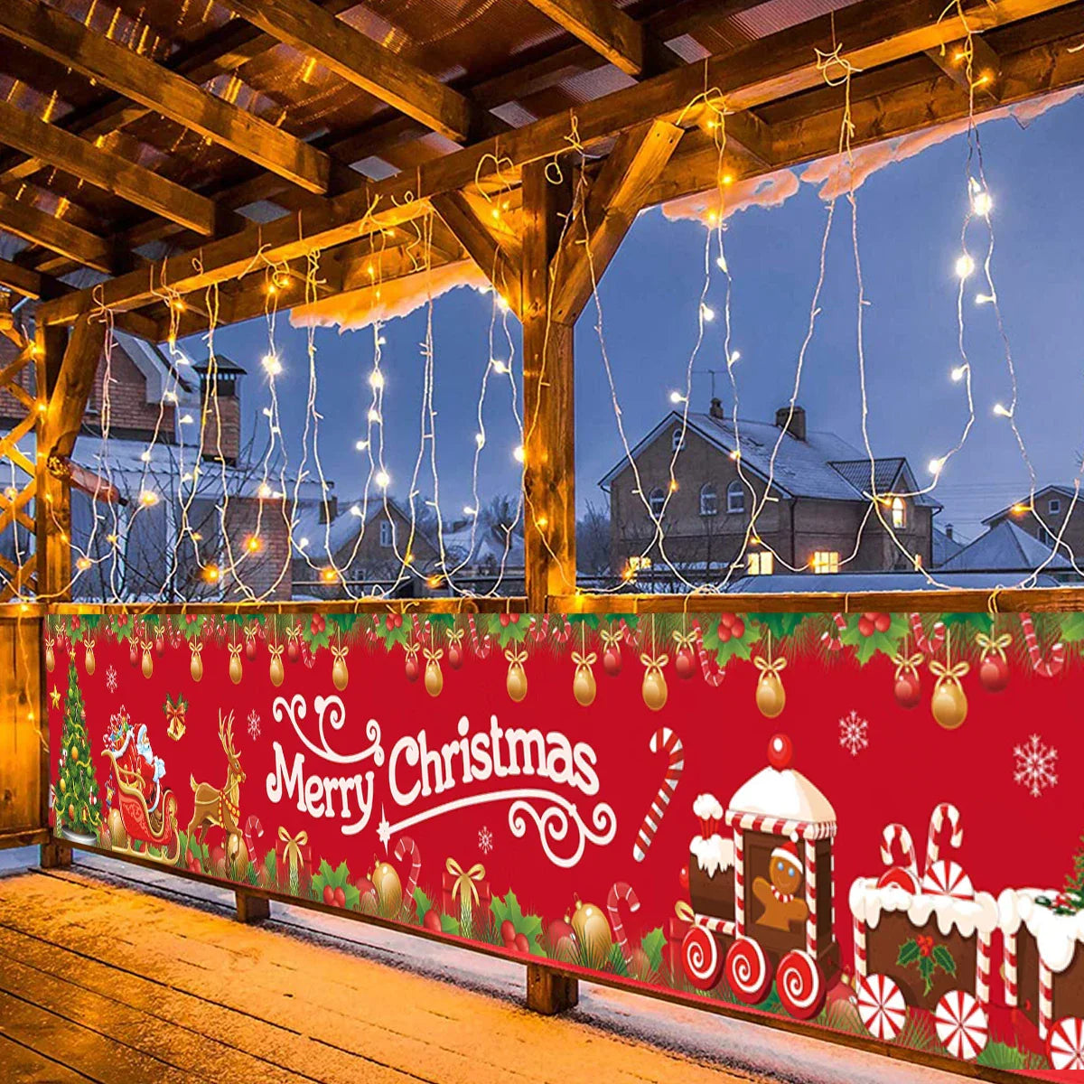 BannerGreetings | Vánoční venkovní bannerová vlajka