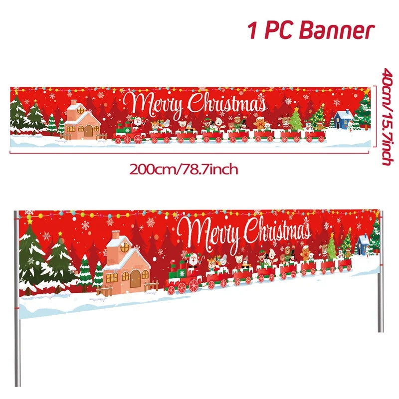 BannerGreetings | Vánoční venkovní bannerová vlajka