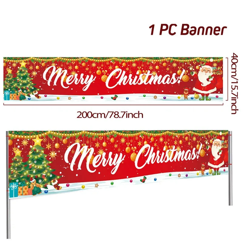 BannerGreetings | Vánoční venkovní bannerová vlajka