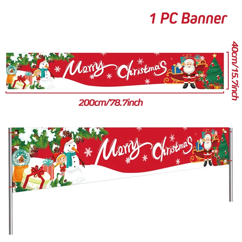 BannerGreetings | Vánoční venkovní bannerová vlajka
