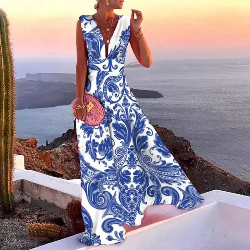 LB | SIENNA ���� SUNSET BLOSSOM MAXI DRESS