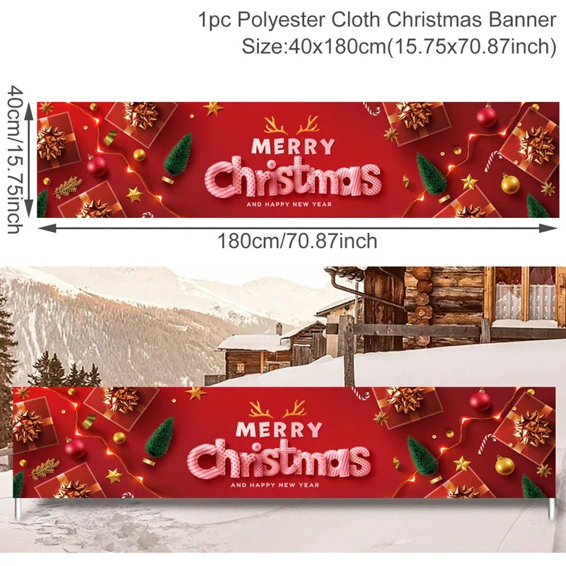 BannerGreetings | Vánoční venkovní bannerová vlajka