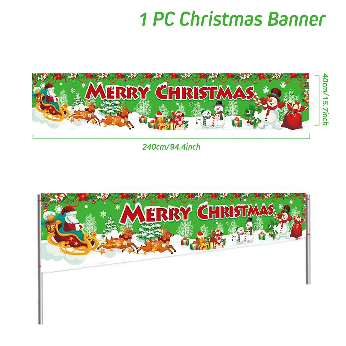 BannerGreetings | Vánoční venkovní bannerová vlajka