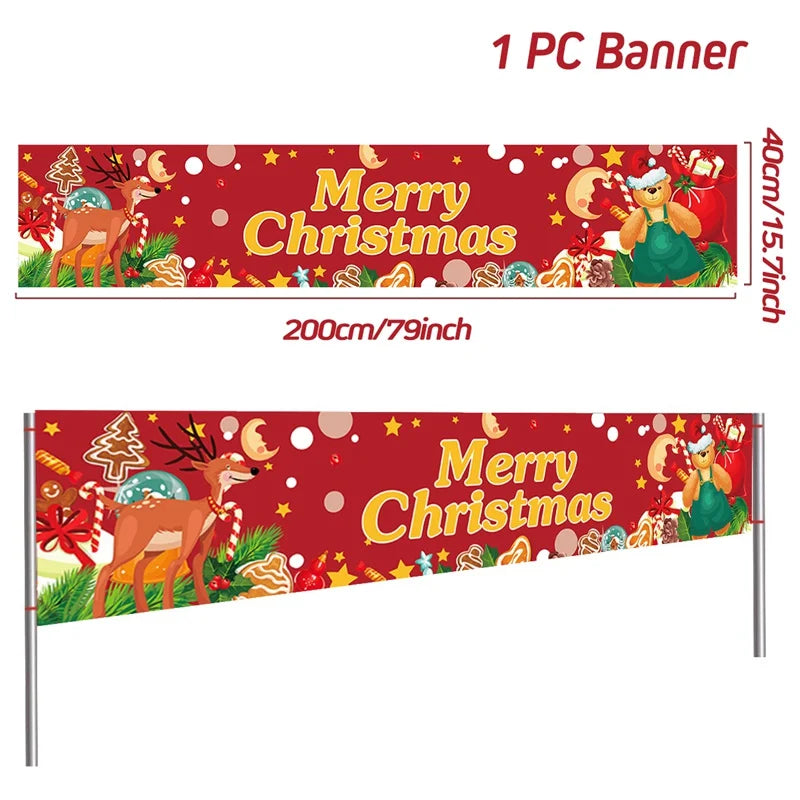 BannerGreetings | Vánoční venkovní bannerová vlajka