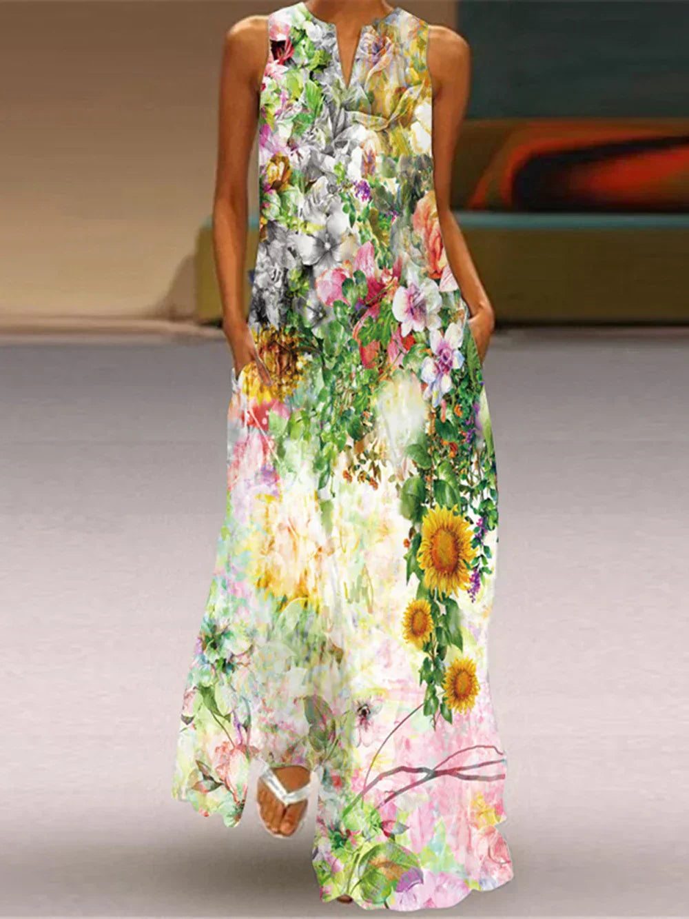 LB | MONICA ���� BLOSSOM IN THE STILL MAXI DRESS