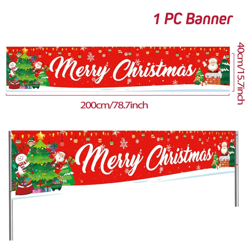 BannerGreetings | Vánoční venkovní bannerová vlajka