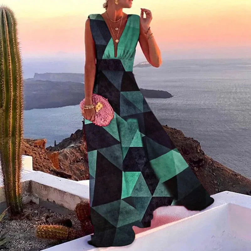 LB | SIENNA ���� SUNSET BLOSSOM MAXI DRESS
