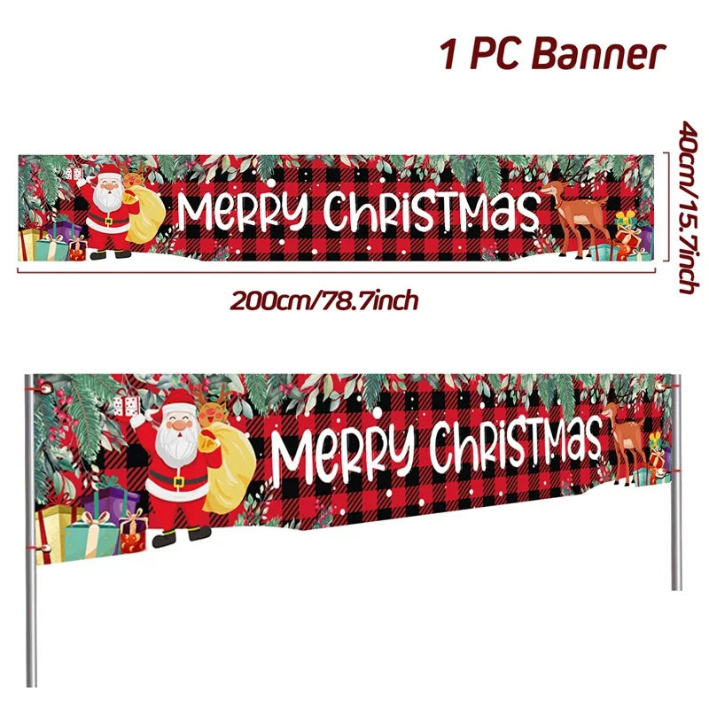 BannerGreetings | Vánoční venkovní bannerová vlajka