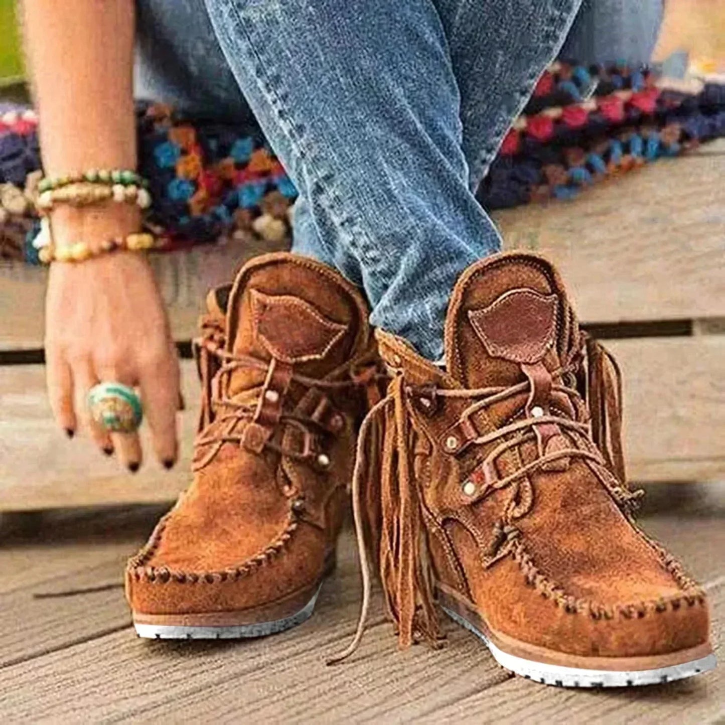 LB | Buty casual inspirowane stylem boho