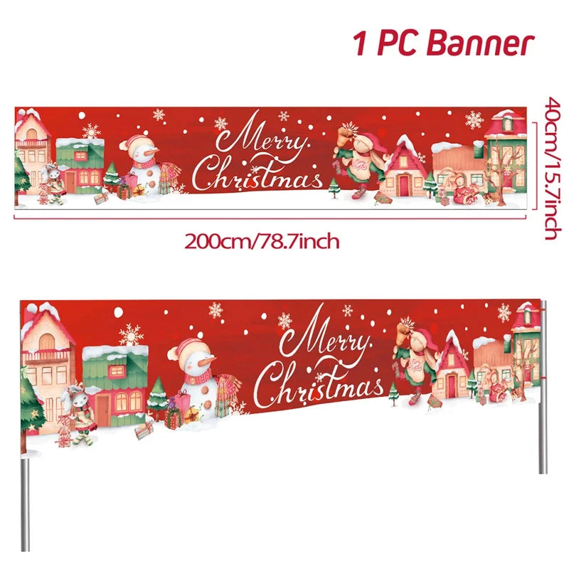 BannerGreetings | Vánoční venkovní bannerová vlajka