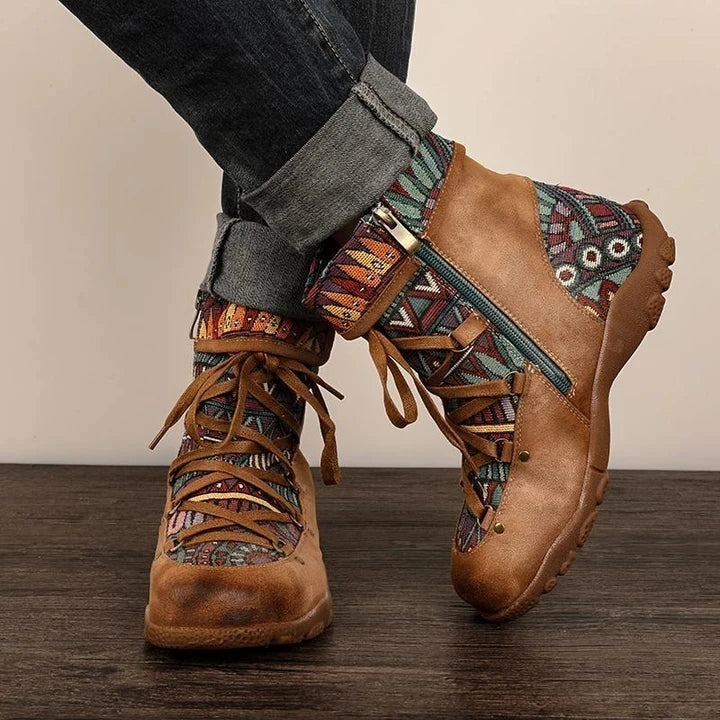LB | Sznurowane botki boho