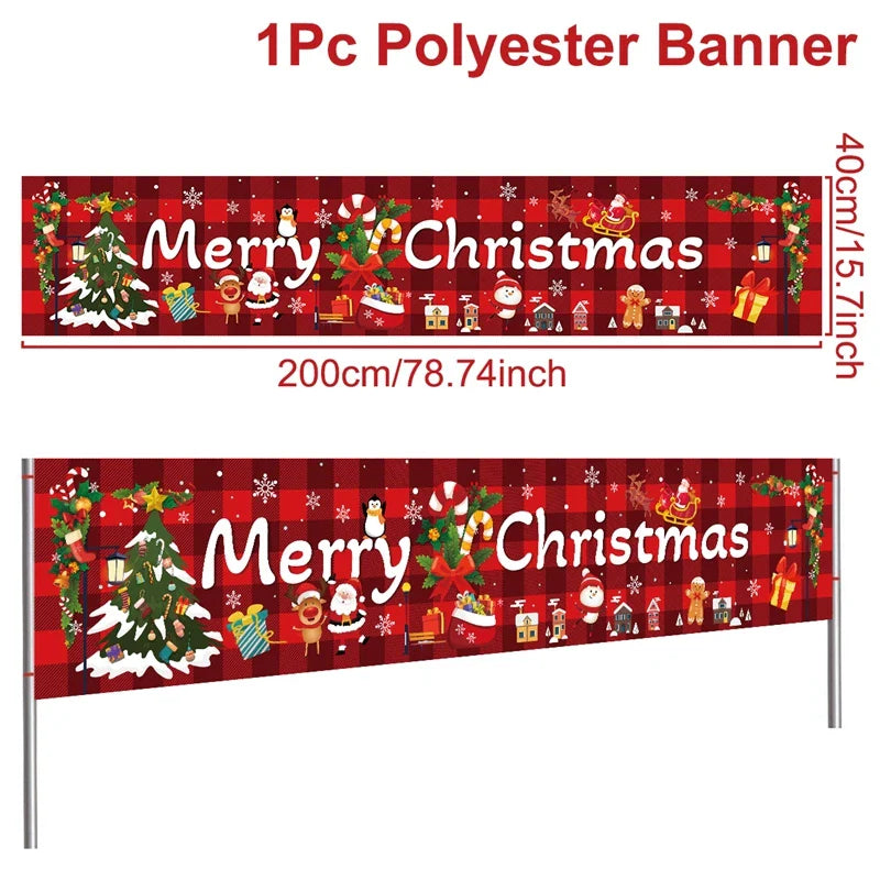 BannerGreetings | Vánoční venkovní bannerová vlajka