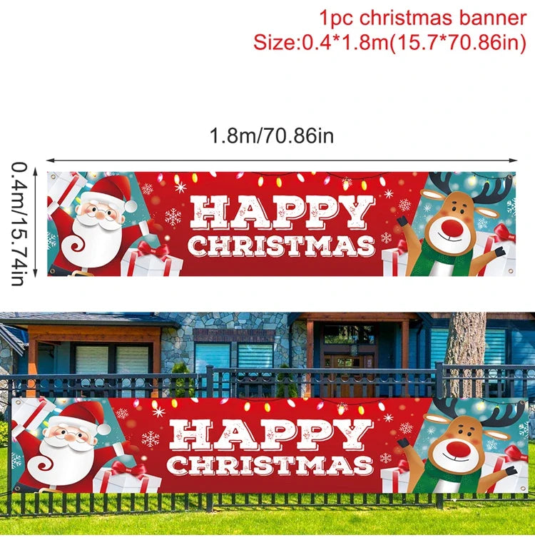 BannerGreetings | Vánoční venkovní bannerová vlajka