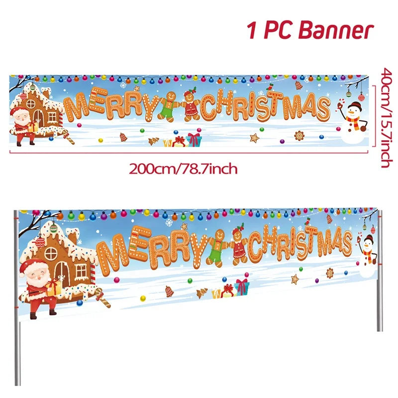 BannerGreetings | Vánoční venkovní bannerová vlajka