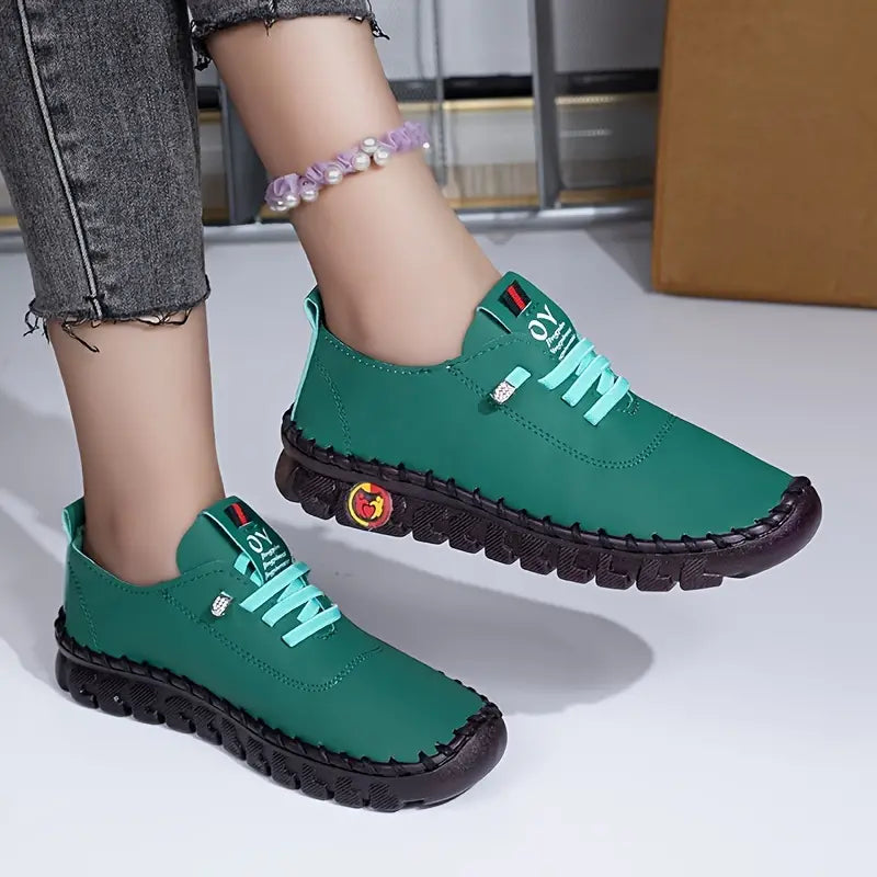 LB | JEDNOKOLOROWE CASUALOWE SNEAKERSY DLA KOBIET